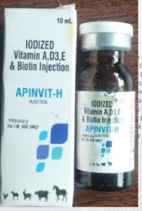 APINVIT H -- VITAMIN A,D3,E WITH BIOTIN FOR VETERINARY USE