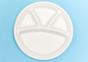 11 Inch Round Plate 4 Compartments