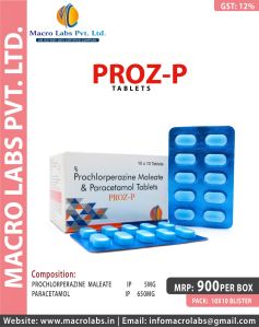 PROCHLORPERAZINE MALEATE 5MG + PARACETAMOL 650MG