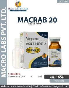 RABEPRAZOLE SODIUM 20MG INJ