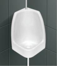 White Corner Urinal