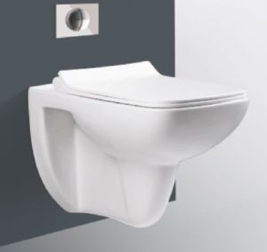 White Wall Mounted Toilet Seat