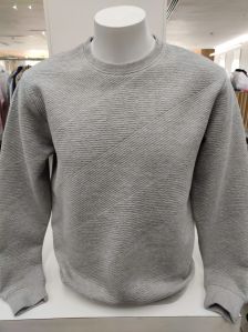 Mens Grey Plain Sweatshirt