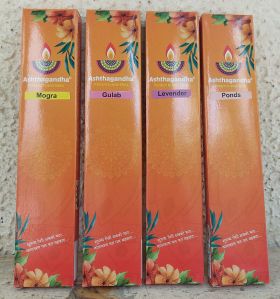 Mogra Gulab Lavender Ponds Ashthagandha Premium Incense Sticks Combo Pack