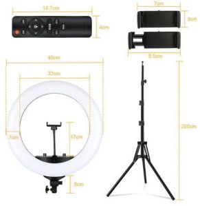 Round Welocity Professional Selfie Tripod Stand With Phone Holder