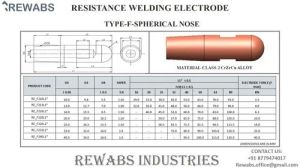 Spherical Nose Resistance Welding Electrode