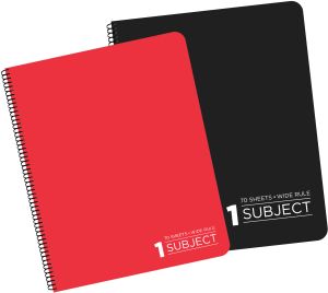 1 Subject Spiral Writing Notebook