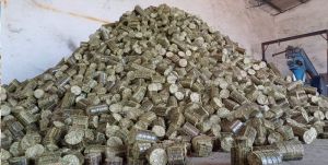 corn cob biomass briquettes