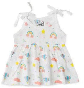 infants muslin knotted frock