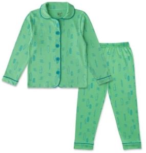Kids Night Suit Green