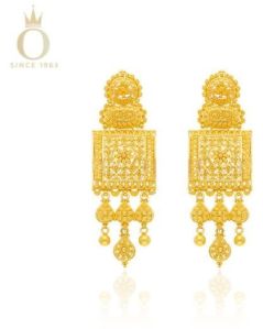 Treasure Box Ladies Gold Earrings