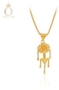 Tribal Allure Ladies Gold Pendant