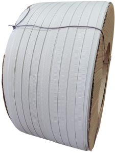 15 Mm White Coated PP Box Strapping Roll