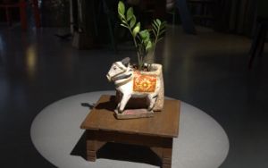 Wooden Nandi Statue For Decoration