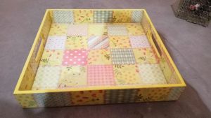 Wooden Serving Tray Set