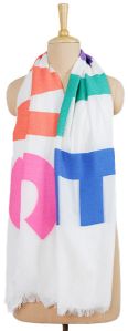 Trending with Purpose Check Believe Word Scarf