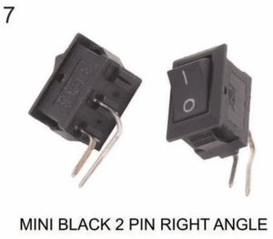 Rocker Switch 2 Pin Right Angle