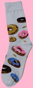 Donut-Inspired Unisex Cotton Crew Socks