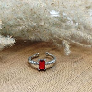 Nipstec Silver Plated Round Ring