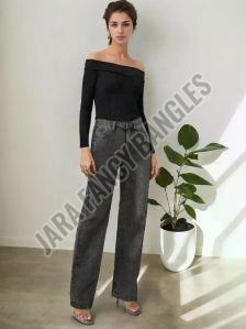 Grey Women Denim Jeans