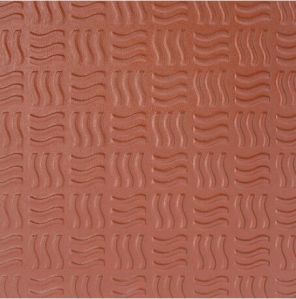 Wavy Terracotta Plus High Traffic Tiles