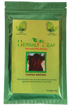Herbal Leaf Coffee Brown Hair Powder