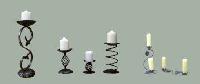 wrought iron candle holders