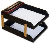 leather paper trays