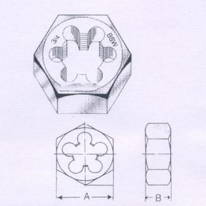 Hexagonal Die Nuts