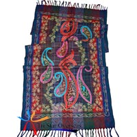 Wool Jacquard Embroidered Shawls