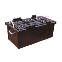hard rubber battery containers
