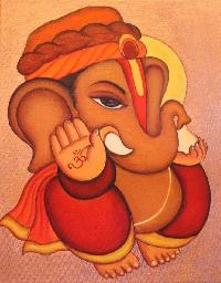 lord ganesha painting