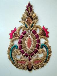 hand embroidered motif