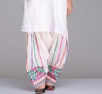 white cotton salwar