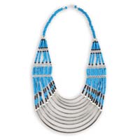 Long beaded multi color necklace