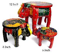 WOODEN STOOL ELEPHANT