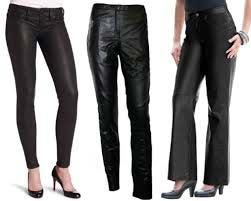 Ladies Leather Trousers