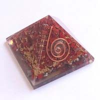 Red Jasper Orgone Chakra Pyramid