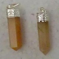 Yellow Aventurine Pencil Pendants