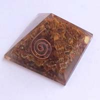 Yellow Jasper Orgone Chakra Pyramid