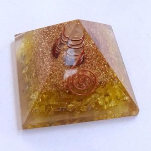 Yellow Orgone Energy Pyramid