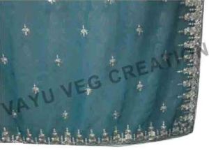 Silver Embroidery Works sarees