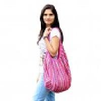 Crochet Handspun Convertible Magenta Tote Cum Back Pack