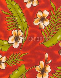 Polyester Hawaiian Printed Fabric