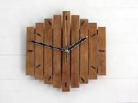 wood clock