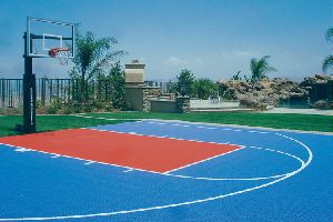 OUTDOOR BASKET-BALL COURTS FLOORING