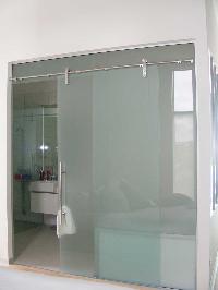 glass door partition fitting