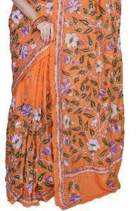 Kantha Stitch Saree