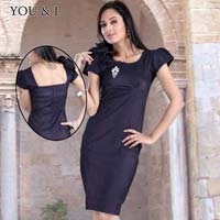 Ladies Knee Length Stretchable Short Dress