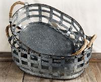 Galvanized Basket